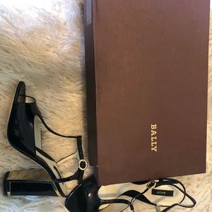 Authentic Bally T-strap Heeled Sandal